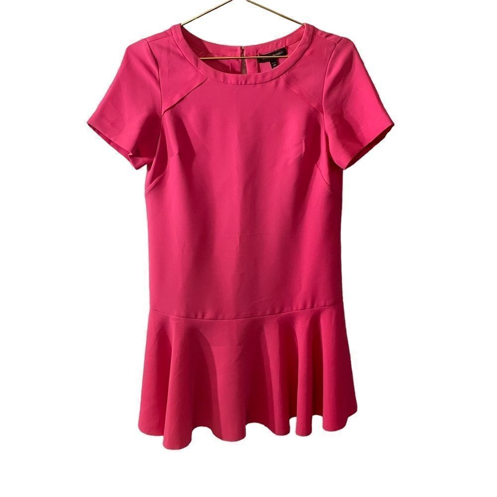 Banana Republic Flounce Dress‎ Kismet Pink Size 4P - Picture 3 of 14